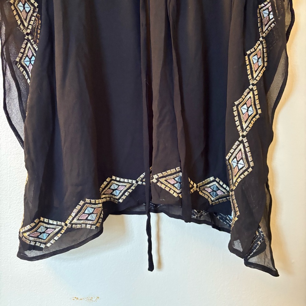 Raviya | Black Beaded Swim Coverup | Size Small - Picture 9 of 15